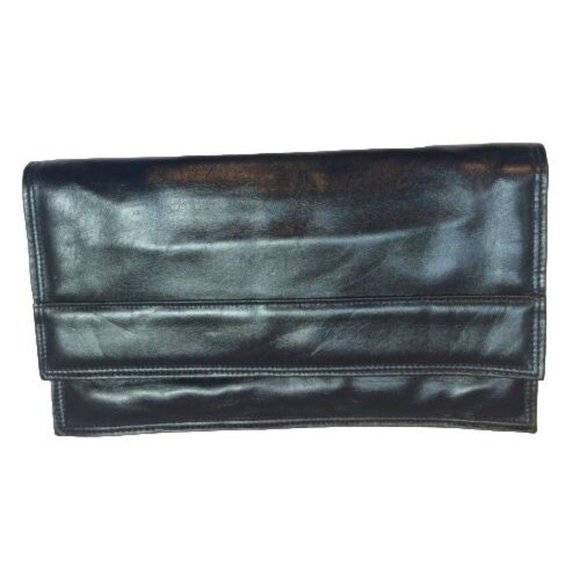 Cara Navy Clutch Bag Custom Fish Sea Pinned Purse Vintage Accessories - Picture 5 of 11